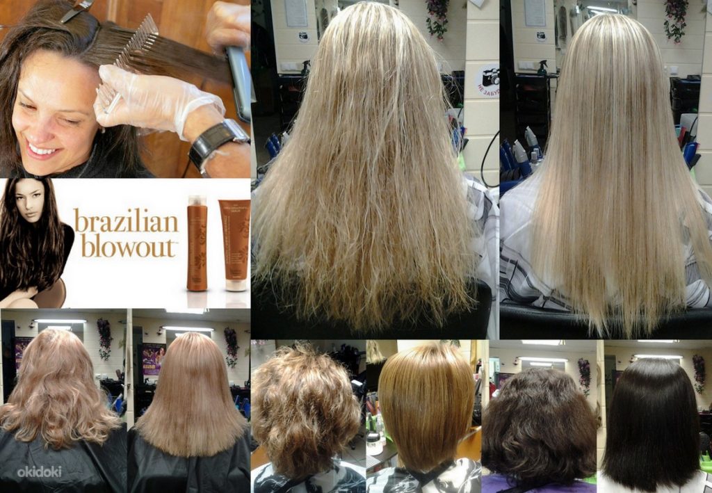 Бразильское кератиновое выпрямление волос в Минске цена фото